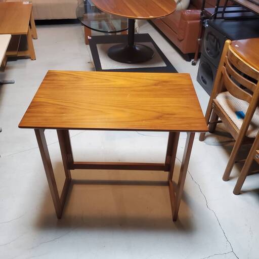 折りたたみ式 木製サイドテーブル